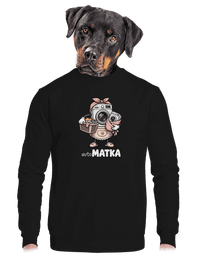 unisex mikina bez kapuce