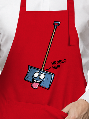 Hráblo zástěra Red