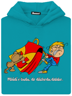 Školák dětská mikina klokanka Hawaiian Blue