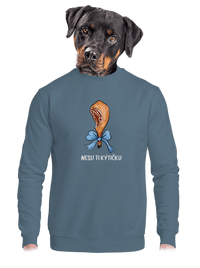 unisex mikina bez kapuce