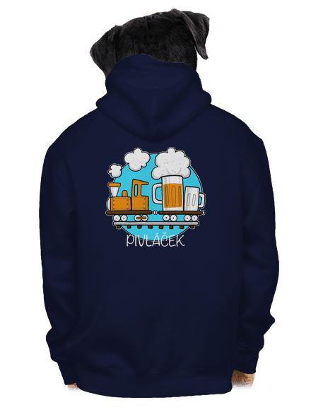 Pivláček pánská mikina na zip Navy
