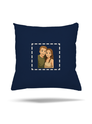 Ghibli efekt z vlastní fotky polštář Dark Navy