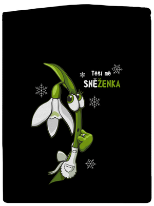 Sněženka a Tulipán dámská mikina na zip Black