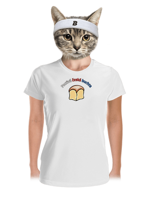 Poctivá buchta a klobása dámské sportovní tričko White