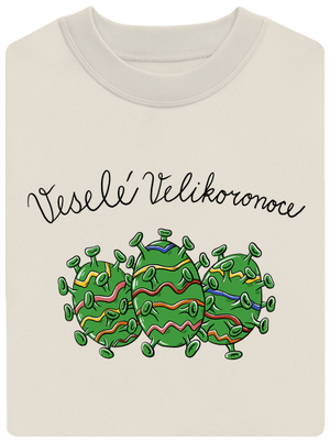 Veselé Velikoronoce unisex mikina bez kapuce Off White