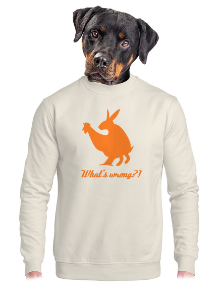 What's wrong unisex mikina bez kapuce Off White