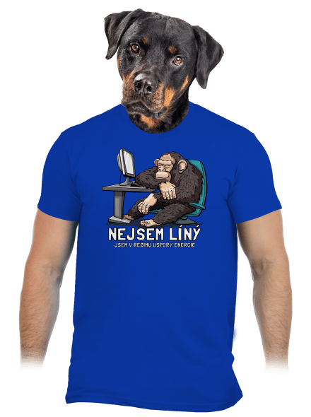 Nejsem líný pánské tričko Royal Blue