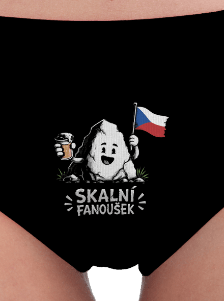 Největší skalní fanoušek dámské kalhotky Black