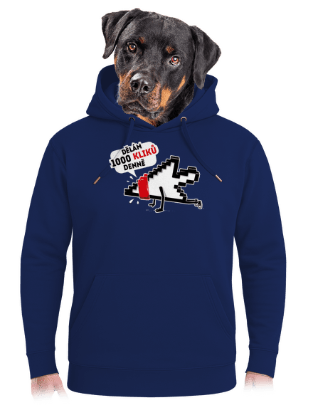 Klikař unisex mikina premium Navy