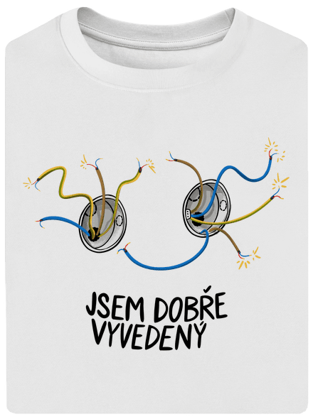 Jsem dobře vyvedený unisex tričko oversized White