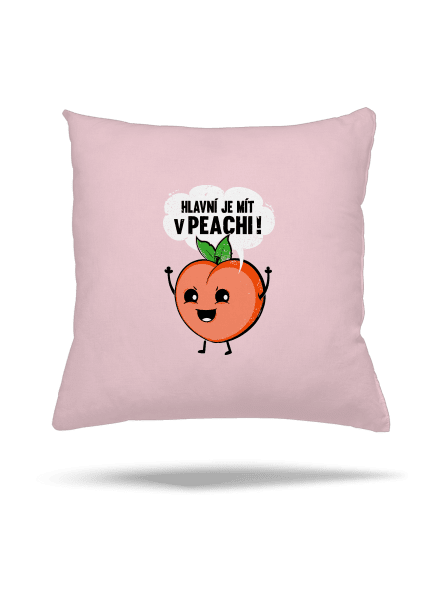 V peachi polštář Light Pink
