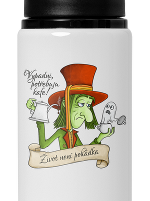 Potřebuju kafe! – Život není pohádka lahev na vodu White