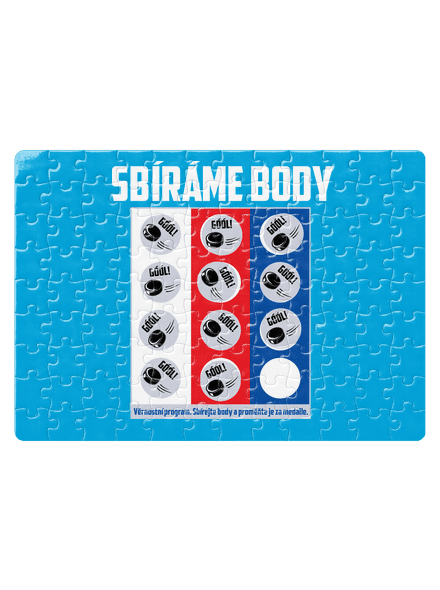 Sbíráme body - hokej puzzle White