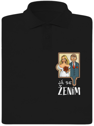 Já se žením/vdávám pánská polokošile Black