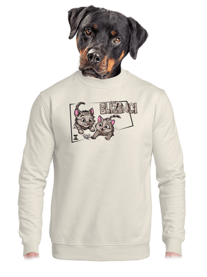 unisex mikina bez kapuce