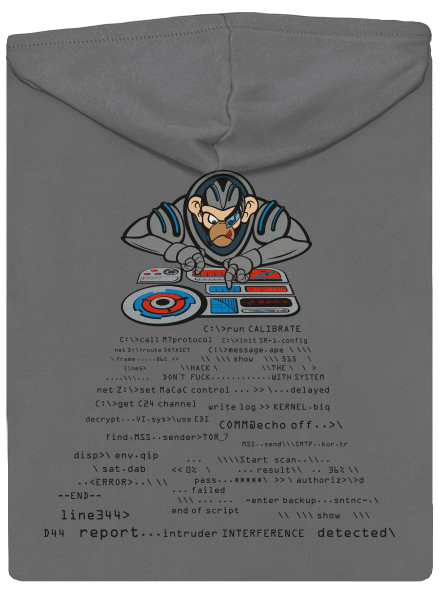 Coder ape dámská mikina na zip Steel Gray