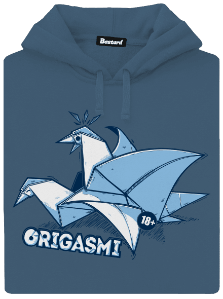 Origasmi dámská mikina klokanka Denim