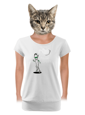 Pálím špeky dámské tričko s lemem White