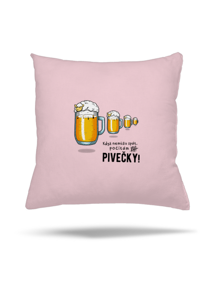 Pivečka polštář Light Pink