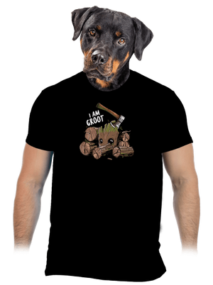I Am Groot pánské tričko Black