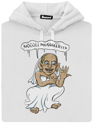 Snubní milášek dámská mikina klokanka White