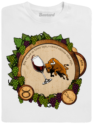 Vinný horoskop: Býk pánské dlouhý rukáv White