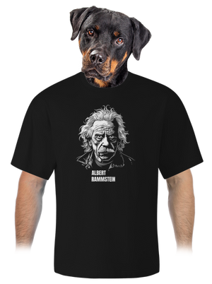 Albert Rammstein unisex tričko oversized Black