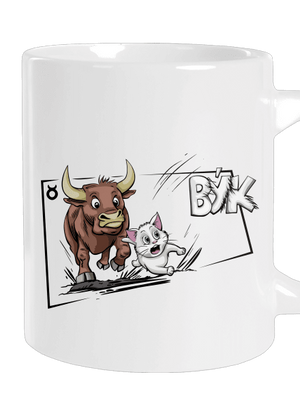 Kočičí horoskop: Býk velký hrnek White