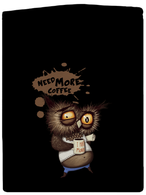 Potřebuju víc kafe pánská mikina na zip Black