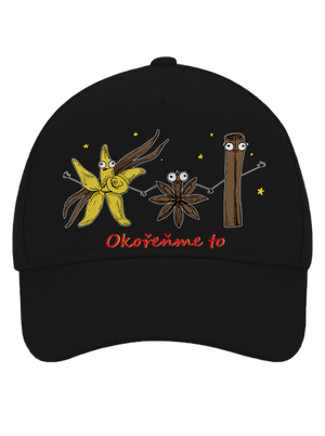 Okořeňme to kšiltovka baseballka Black