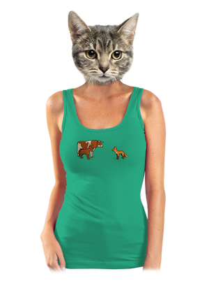 Vůl, pes a vulpes dámské tílko klasické Mint Mal