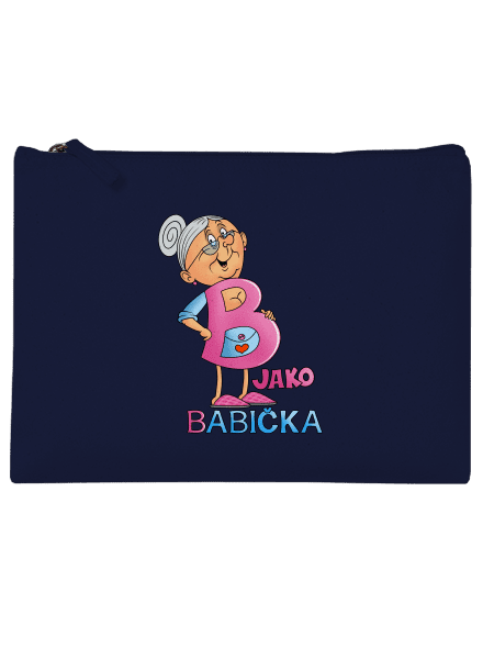 B jako babička taštička French Navy