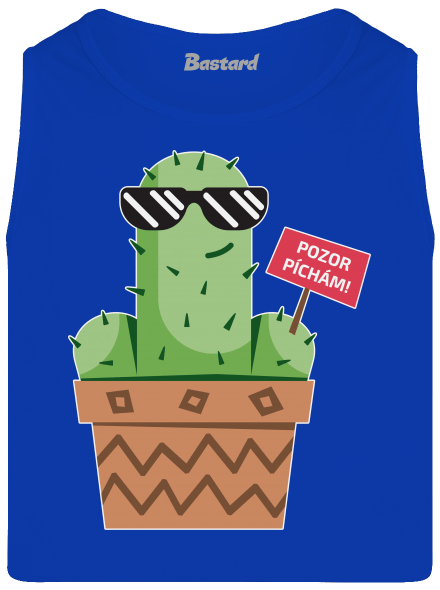 Pozor píchám pánské tílko Royal Blue