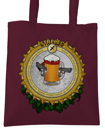 Pivní horoskop: Střelec taška Burgundy