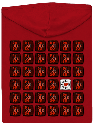 Pexeso pánská mikina na zip Red