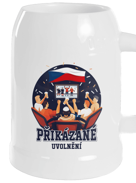 Přikázané uvolnění půllitr White