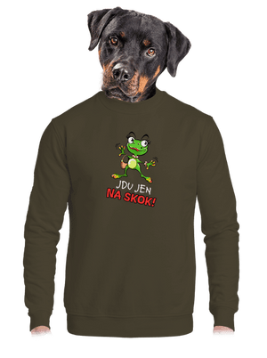 unisex mikina bez kapuce