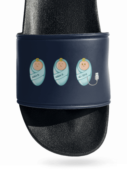 AI baby pantofle Navy