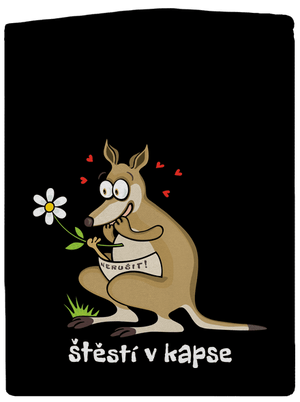 Štěstí v kapse pánská mikina na zip Black
