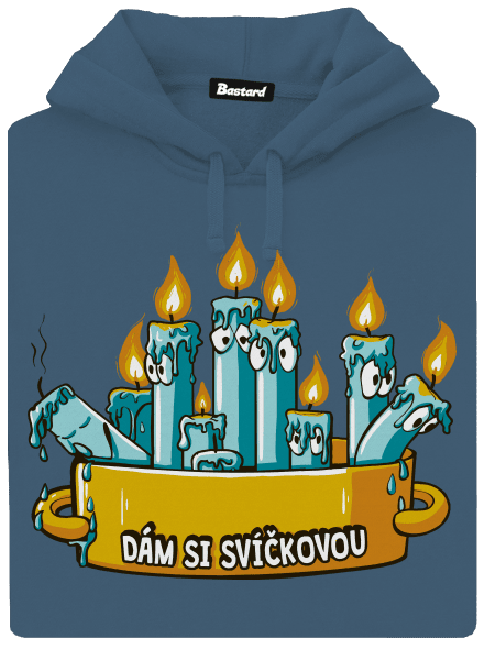 Svíčková dámská mikina klokanka Denim