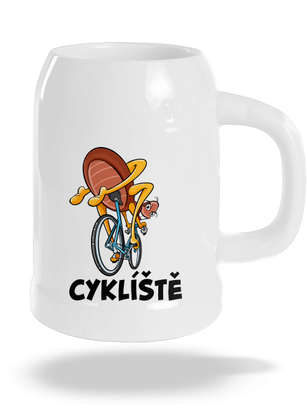 Cyklíště půllitr White