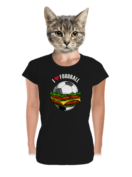 Foodball dámské tričko premium Black