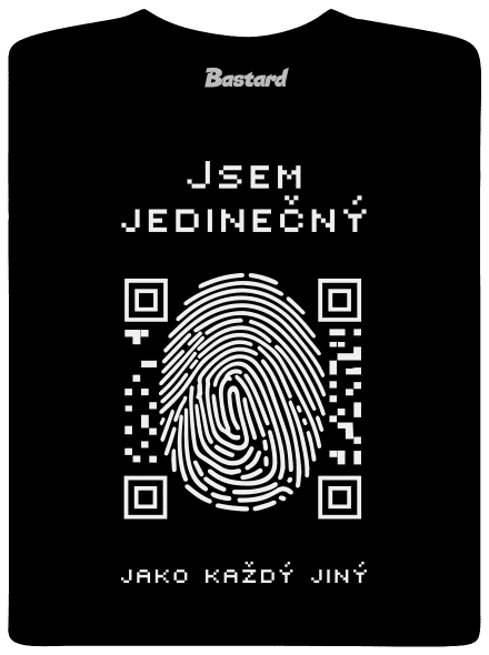 Jsem jedinečný dětské tričko Black