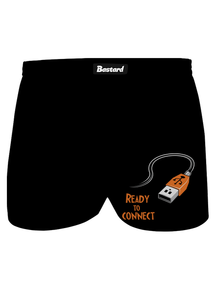 USB připojení pánské trenky Black