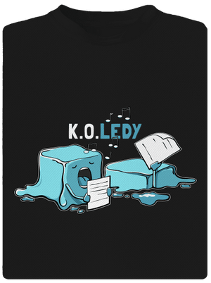 Koledy pánské sportovní tričko Black