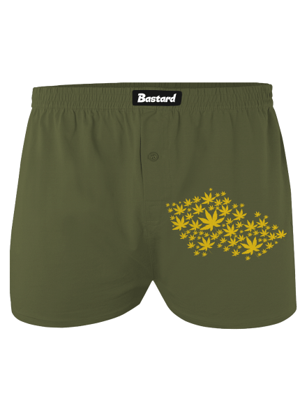 Ganja country pánské trenky Khaki