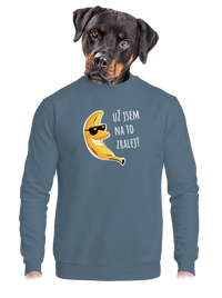 unisex mikina bez kapuce