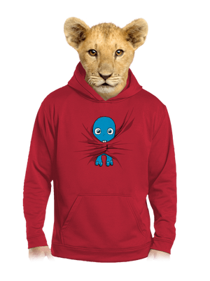 Bubák dětská mikina klokanka Fire Red