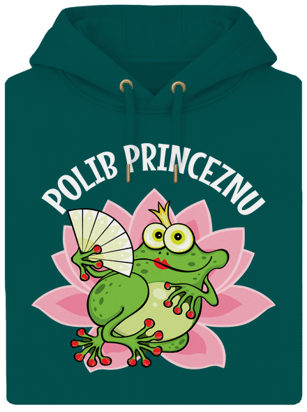 Polib princeznu a prince unisex mikina premium Emerald Green