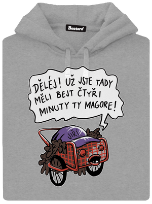 Jiří kára pánská mikina klokanka Light Melange